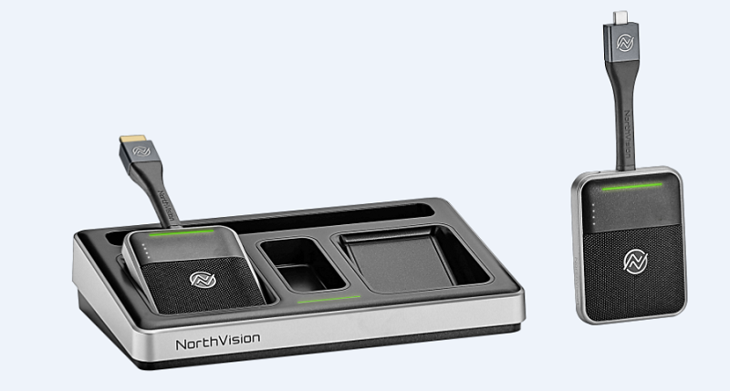 NorthVision Wireless Dongles USB-C/ HDMI 2K 10m/ 2 Port Ladestation Kit VisionSh